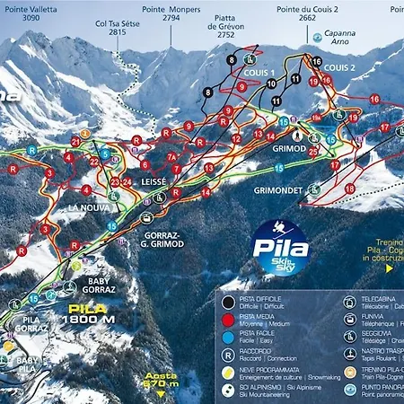 Les Dentelles Bilocale A Charvensod Vicino L'ovovia Di Pila Aosta